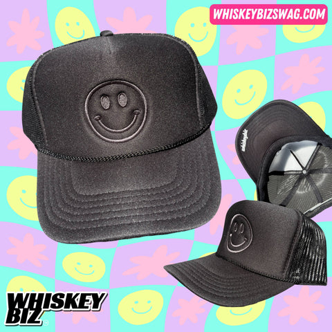 Smiley Embroidered Snapback