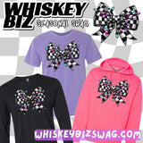 It's LIT - Checkered Racing Bow