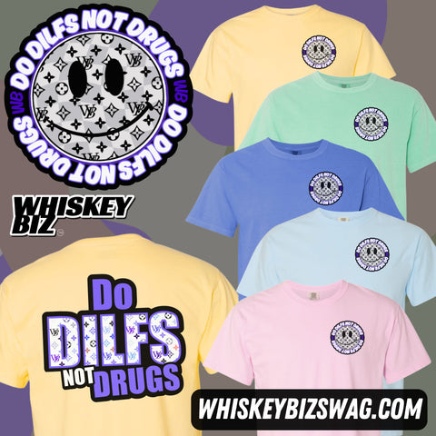 NEW DILFs Not Drugs - Pastel Tee