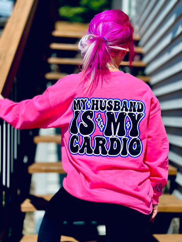 My Husband Is My Cardio - pink