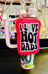 i love HOT DADS-  Fanny Pouch