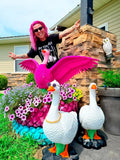3D-PRINTED CUSTOM WINGED PORCH GOOSE