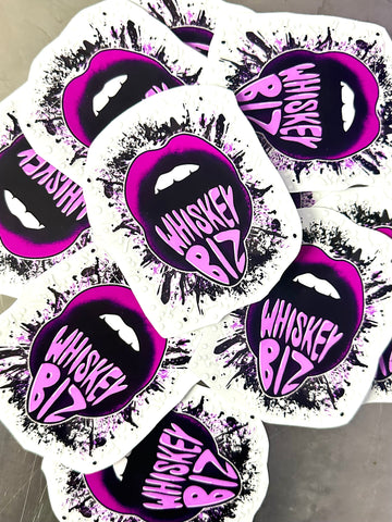 Rolling Biz Mouth Splatter - Sticker