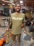 Small PP Gang- Military Green Front Logo