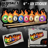 WB Flamin' Billiards - UV Sticker