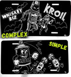 Simple Engraving License Plate