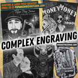 Complex Engraving License Plate