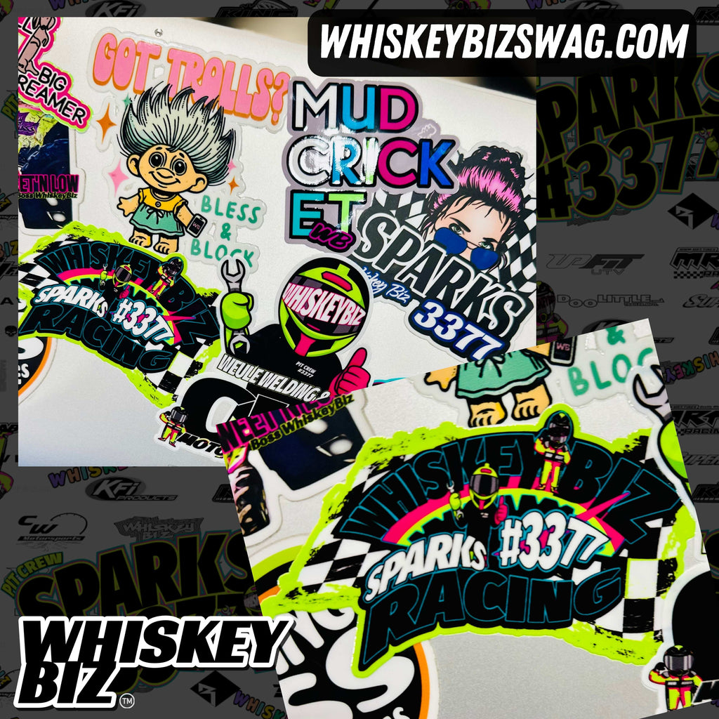 Wb Logo Sticker Whiskey Biz - WB Racing - New Sticker