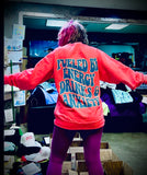Fueled by Anxiety & Energy Drinks - SWEATSHIRT back logo
