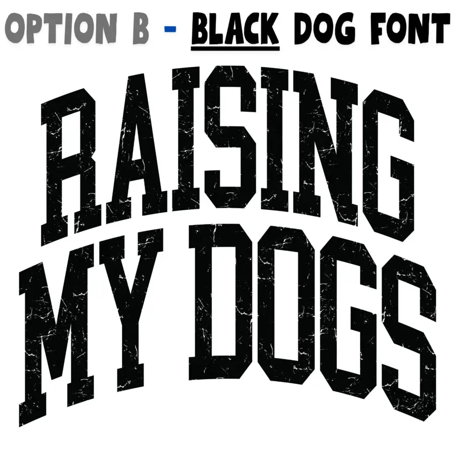 Black Dog Font design preview