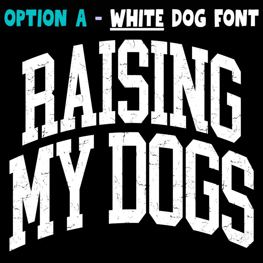 White Dog Font design preview